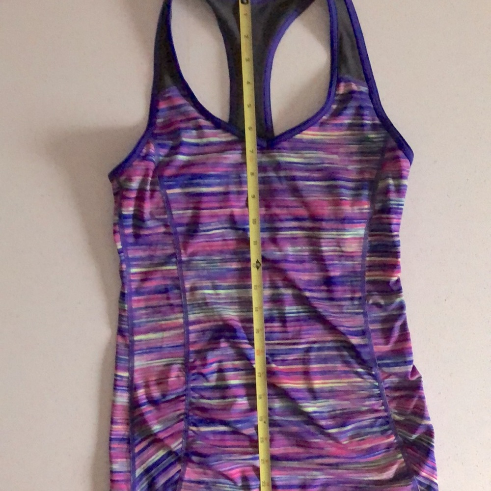 Colorful Striped workout Top - Picture 3 of 6